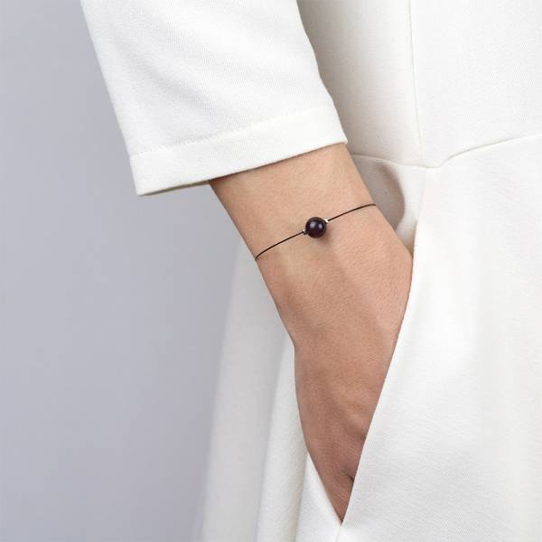 "Amethyst Mini Cosmo" - Women's Beaded Minimalist Bracelet, Zodiac Bracelet, Stainless Steel
