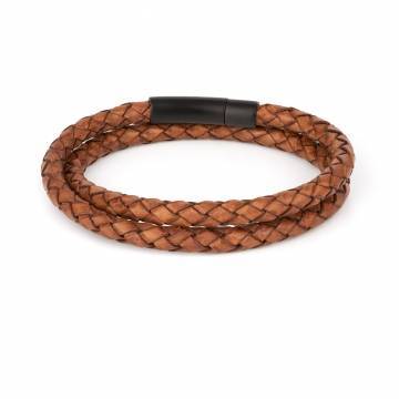 arcas coconut braided leather wrap bracelet 2