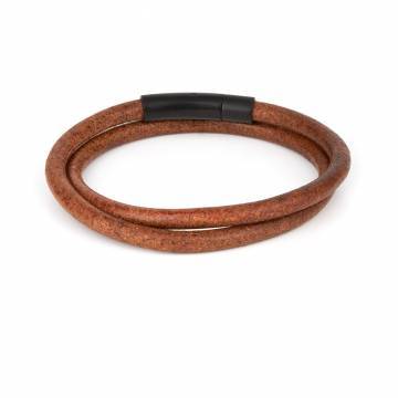 arcas coconut round leather wrap bracelet 2