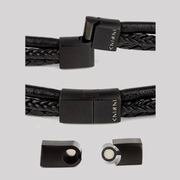 Black Stainless Steel Magnetic Clasp