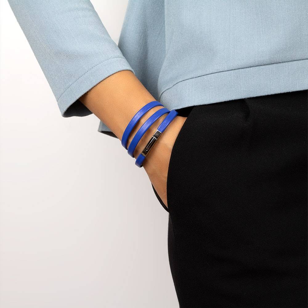 Tiffany & co Blue leather wide Return to Tiffany bracelet lg/xl or size  sm/md | eBay