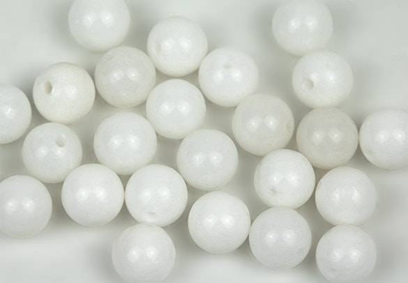 White Jade Beads