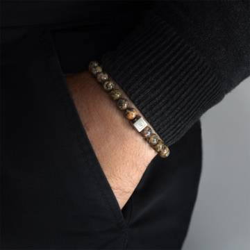 leopard beaded stretch bracelet 3