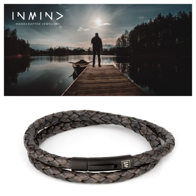NEW BRACELETS COLLECTION
🎩Arcas Antique Black Braided🎩
Shop Now ➡ https://bit.ly/382cVi3
✔The antique leather look is created by contrasting colours to resemble patina on the aged leather. 
✔Antique black is elegant and timeless. It is associated with sophistication and night.
✔Antique black is also extremely versatile - it can be combined with any other colour in the visible spectrum to achieve a variety of vibes.

www.inmindjewellery.com