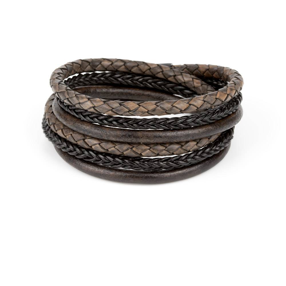 TwoSix Antique Black • Leather Bracelet