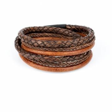 twosix russet leather wrap bracelet 2